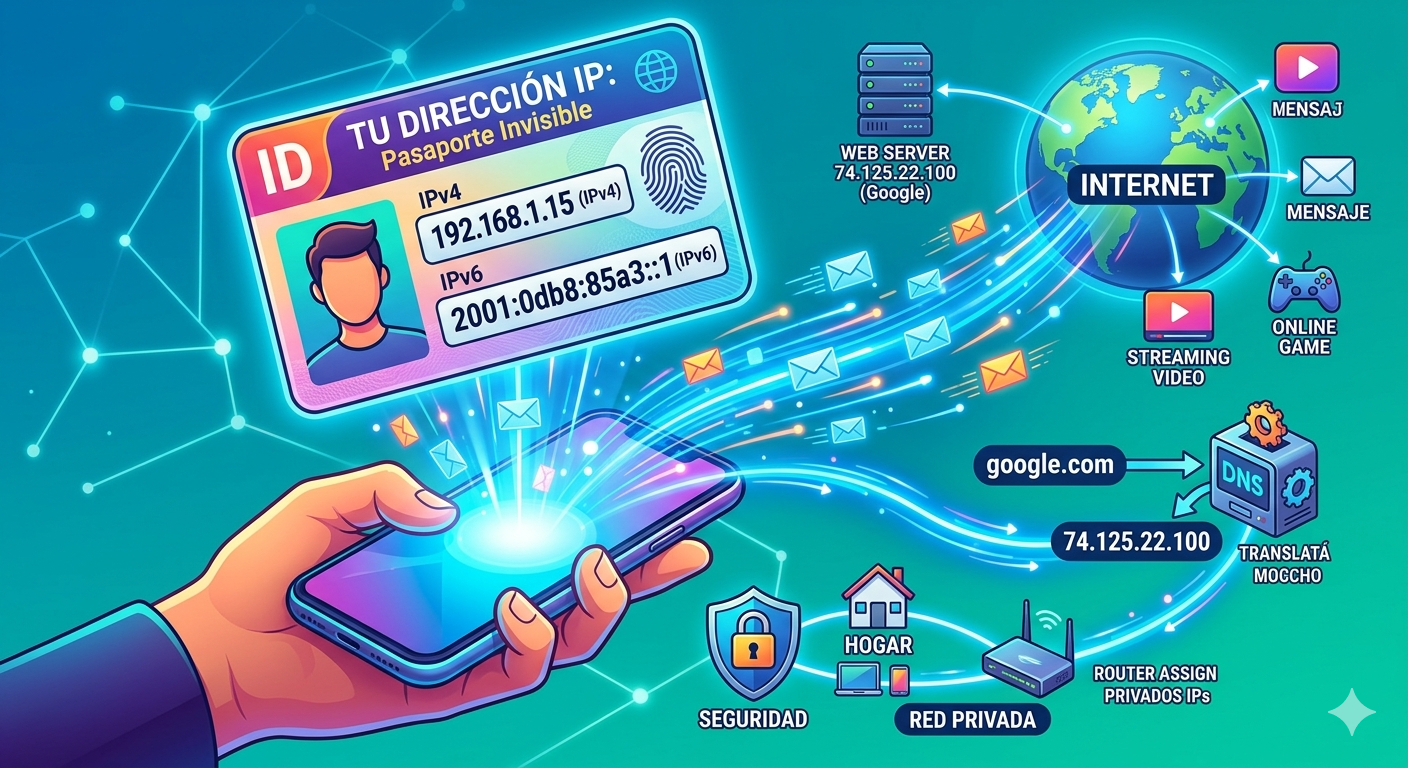 Portada: 🚀 El Secreto de Internet Revelado: ¿Qué es Exactamente una Dirección IP y Por Qué Debería Importarte? 🌐