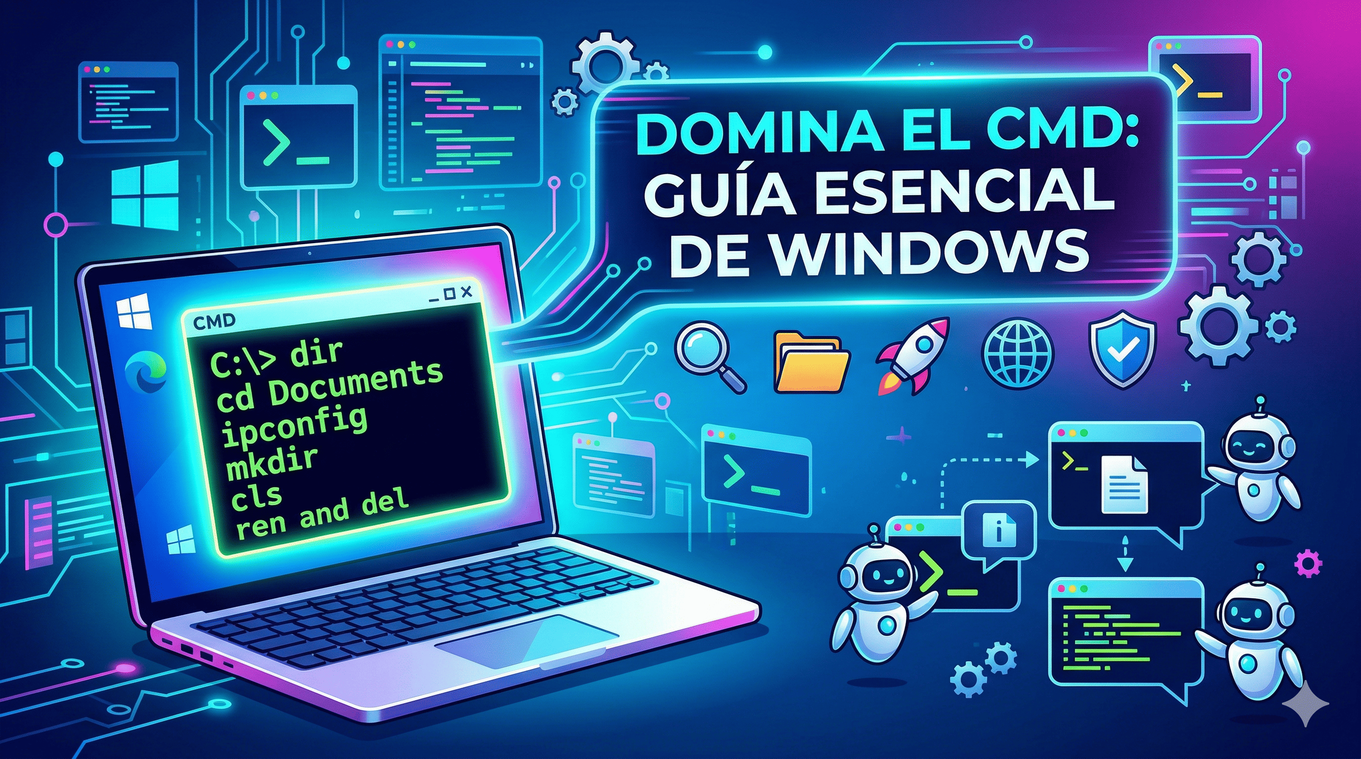 Portada: 💻 Domina el CMD: Guía Esencial del Símbolo del Sistema de Windows